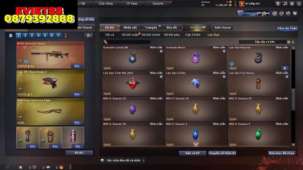shop acc cf uy tin gia re